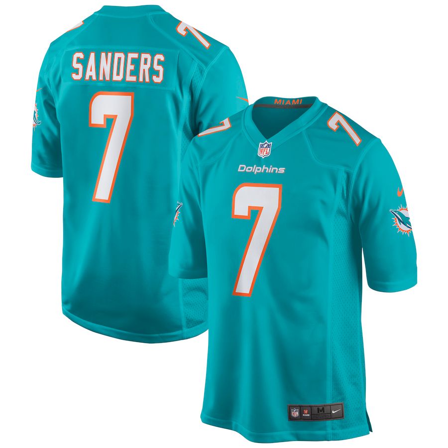 Men Miami Dolphins #7 Jason Sanders Nike Green Game NFL Jersey
